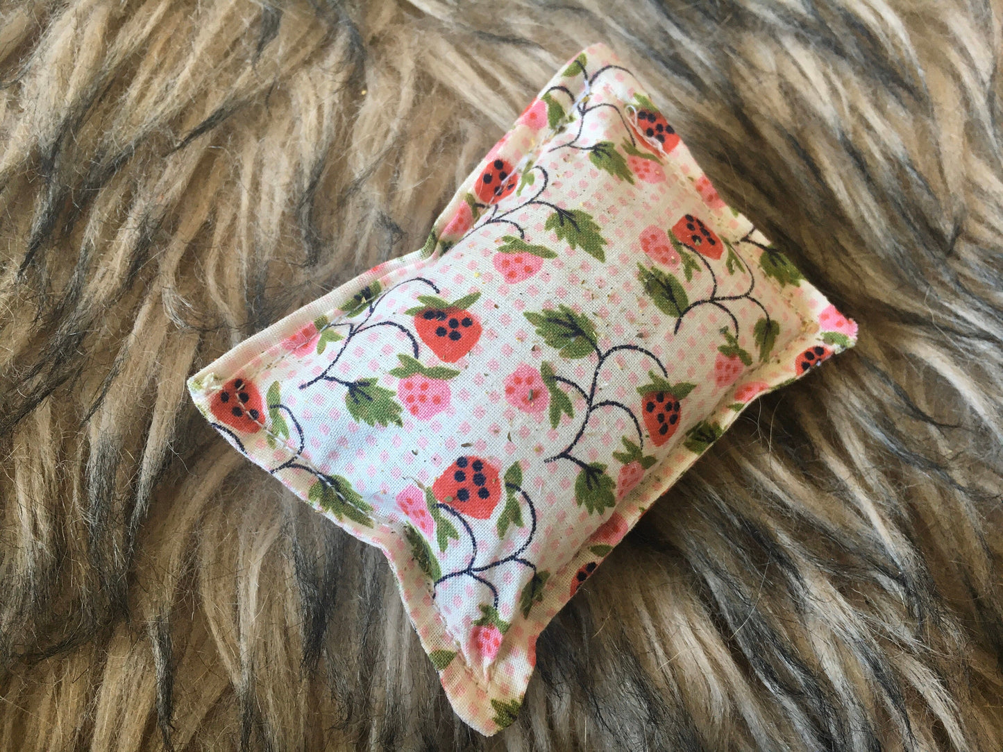 Pink and Floral Organic Cat Toy Set