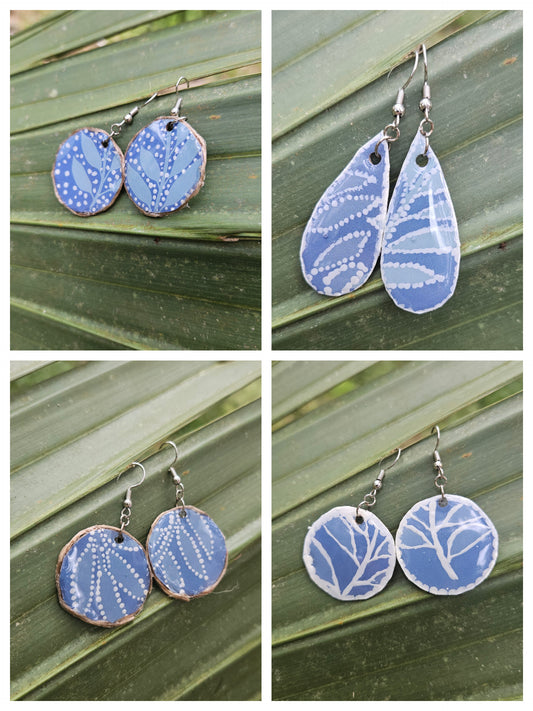 Nature Blues Hook Earrings