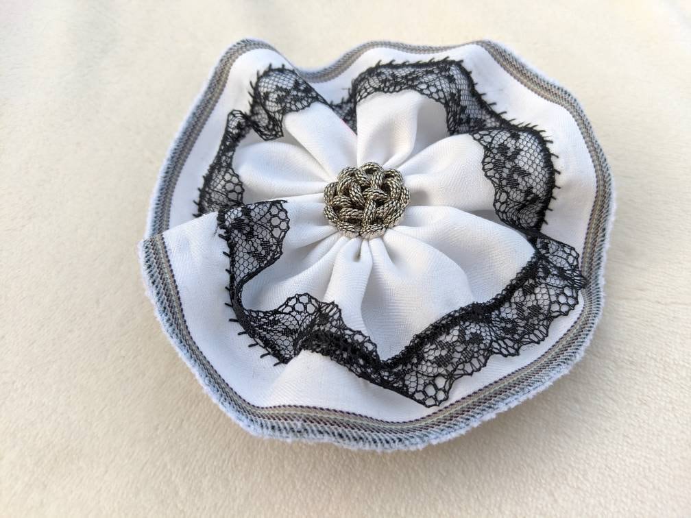 White Dog Collar Accessory