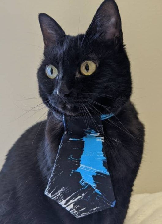 Blue Adjustable Cat Collar Accessory