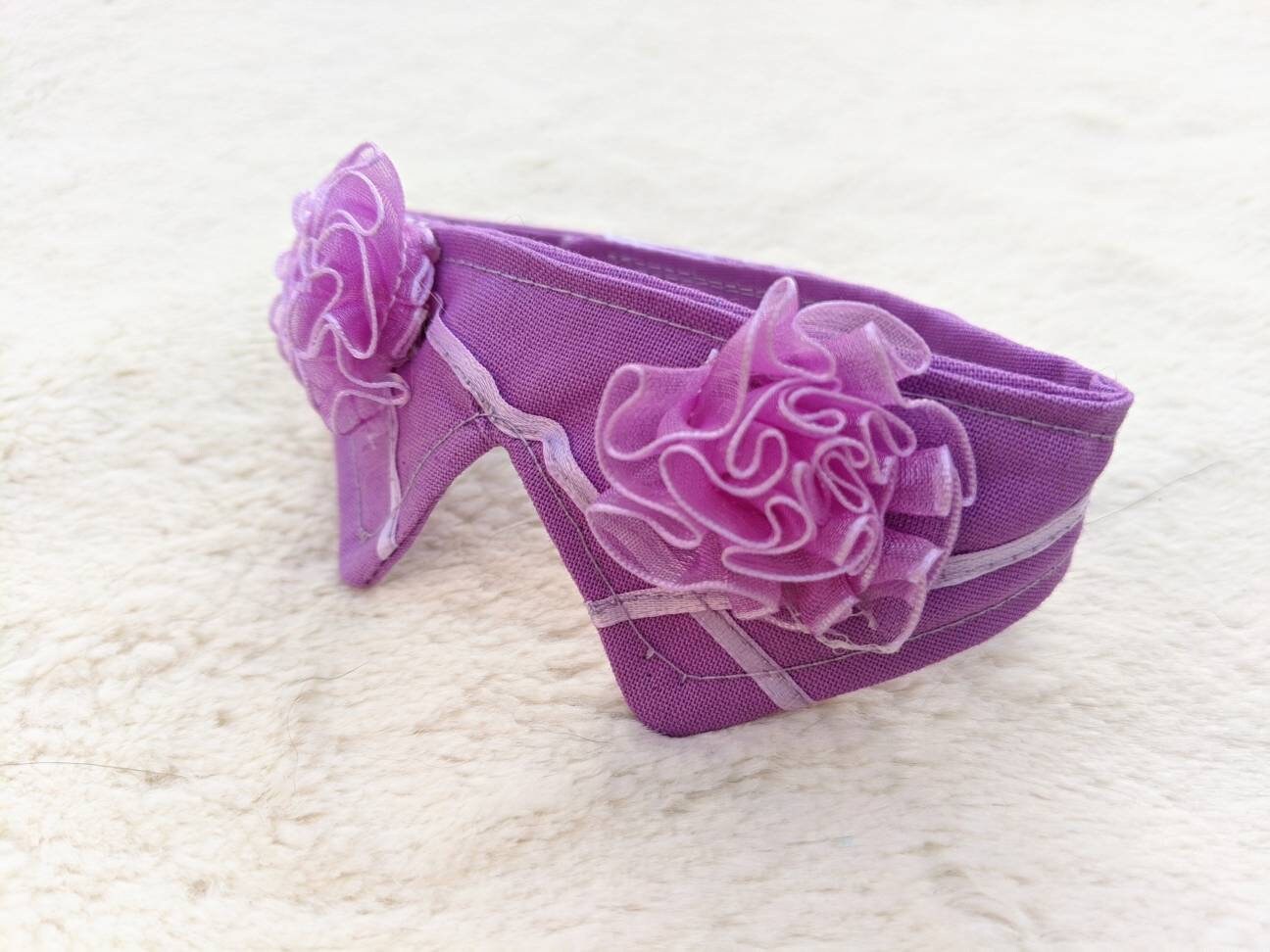 Adjustable Purple Collar Accessory for Cat