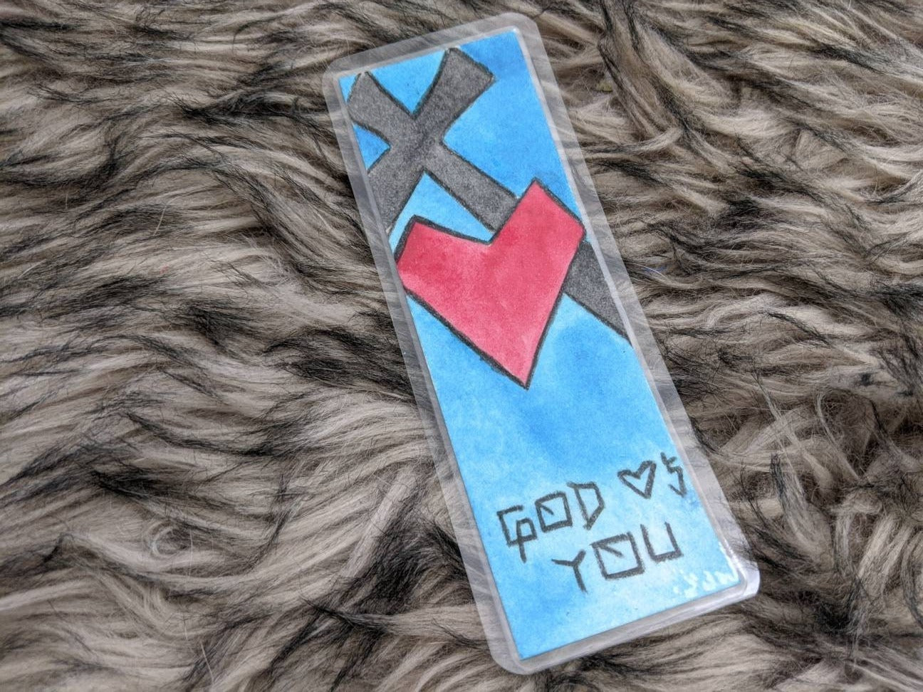 Religious Christian Watercolor Bookmark